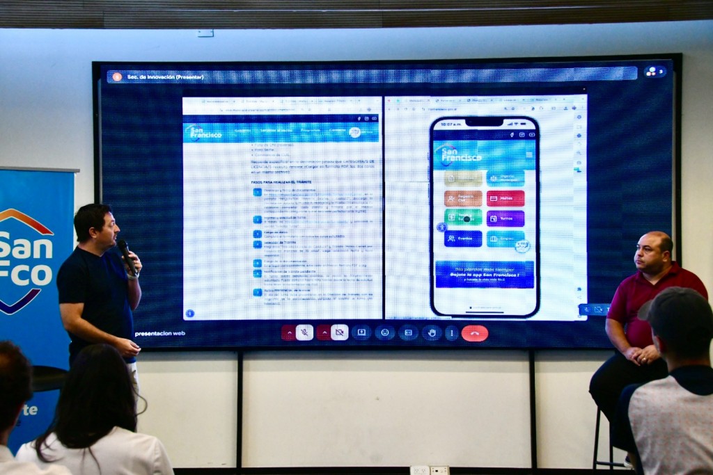 Se presentó la nueva página web del Municipio de San Francisco