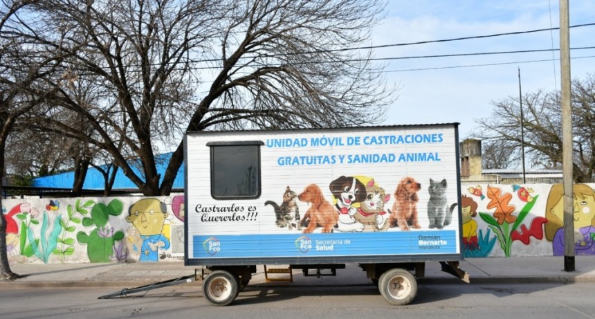 San Francisco es la segunda ciudad del interior provincial en cantidad de animales castrados