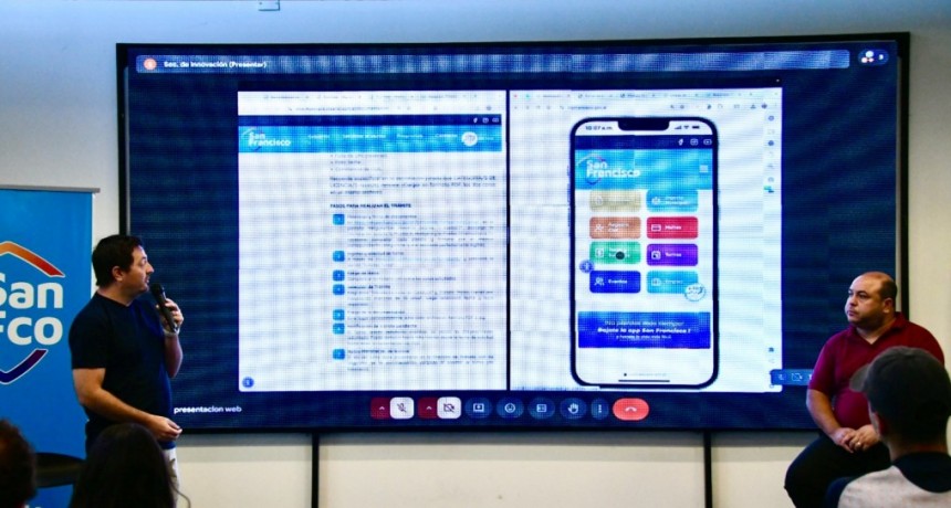 Se presentó la nueva página web del Municipio de San Francisco