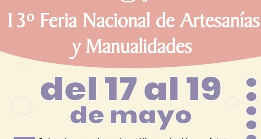 Reprogramación de fecha de la 13ª Feria Nacional de Artesanías