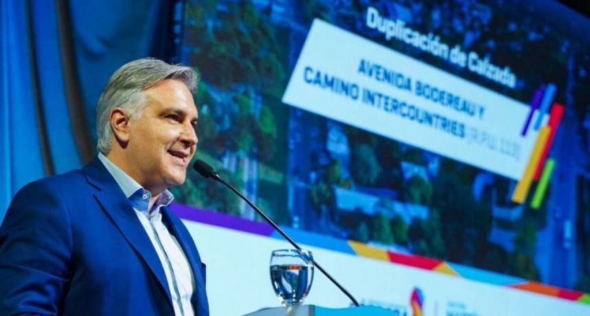 Llaryora anunció la duplicación de calzada de la avenida Bodereau y el camino Intercountries