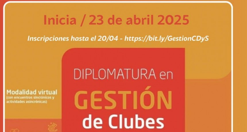 Se presentó la Diplomatura en Gestión de Clubes Deportivos y Sociales