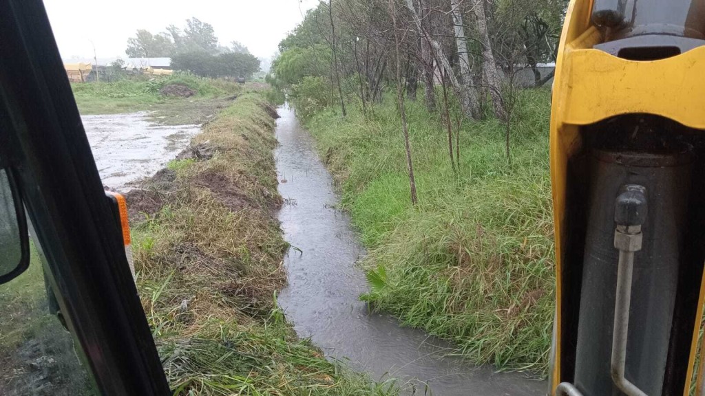 Con 140 mm de lluvia en los &uacute;ltimos d&iacute;as los canales de desag&uuml;es funcionaron a la perfecci&oacute;n.