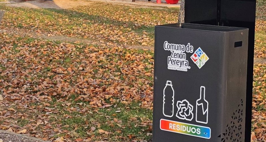 Colocación de Cestos de residuos en Zenón Pereyra