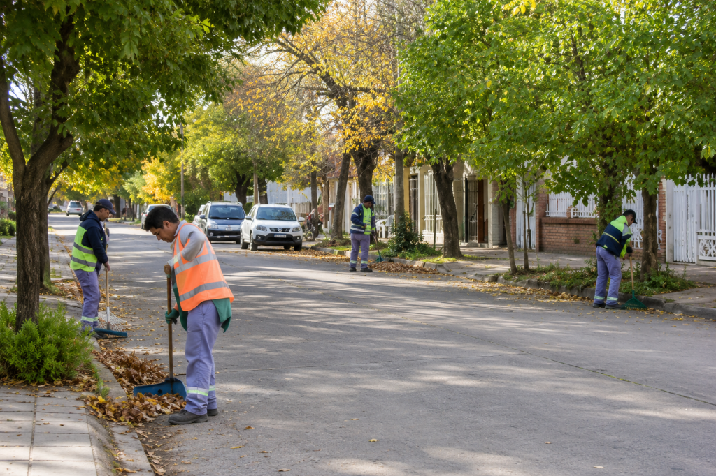 Contin&uacute;a la campa&ntilde;a de recolecci&oacute;n de hojas en distintos barrios de la ciudad.