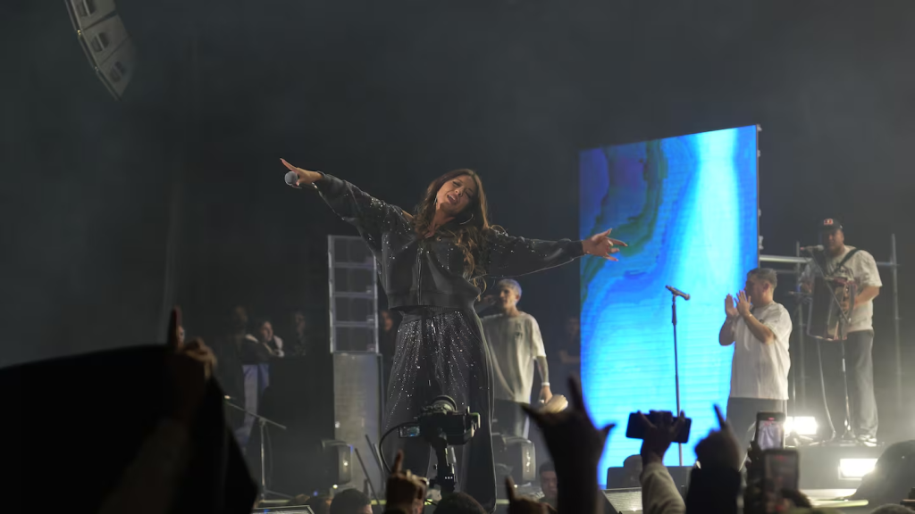 Magui Olave brill&oacute; en su primera Plaza de la M&uacute;sica en el festejo de su 10&deg; aniversario.