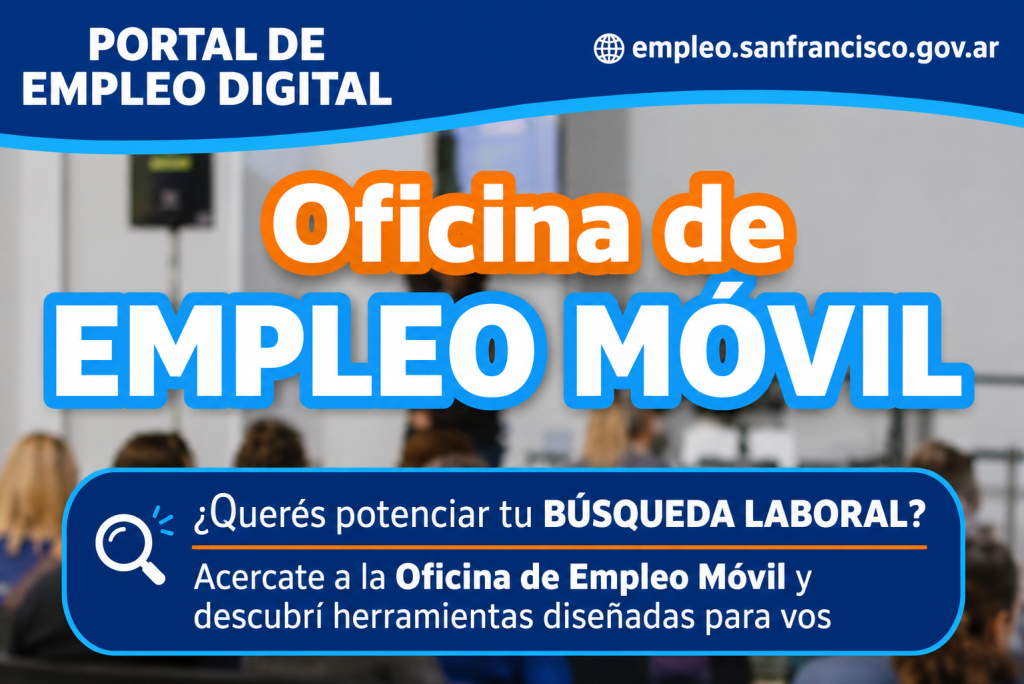 La Oficina de Empleo M&oacute;vil llega ma&ntilde;ana a Barrio Jard&iacute;n.