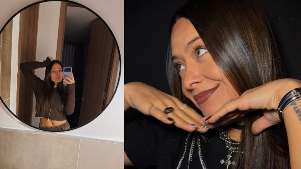 Valentina M&aacute;rquez mostr&oacute; una divertida postal de maternidad con su hijo Vicente en el ba&ntilde;o.