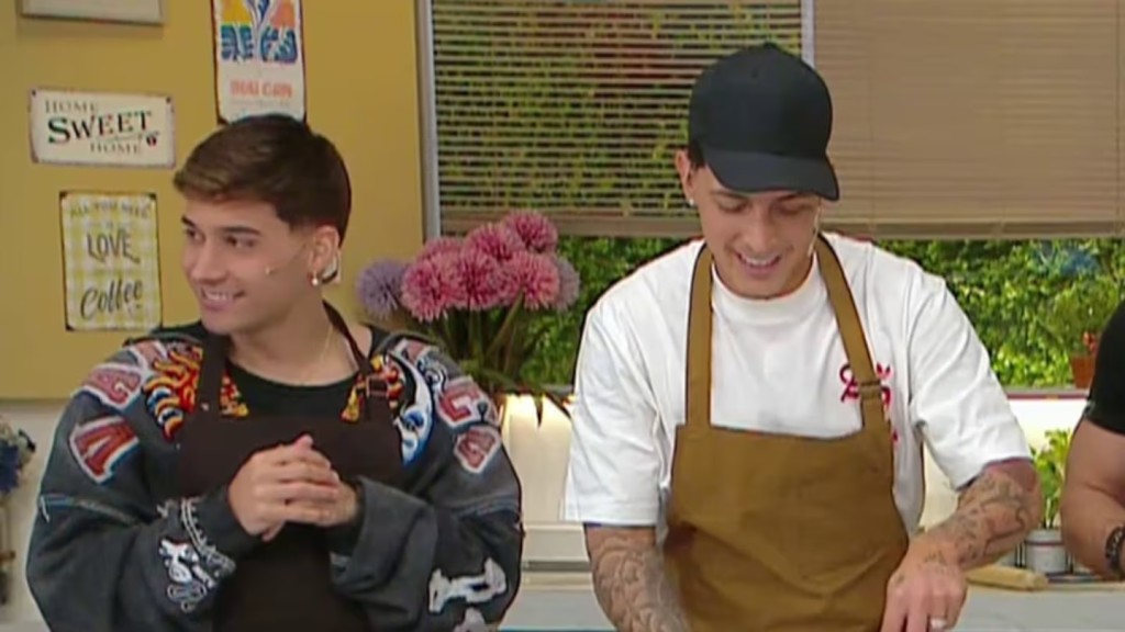 Desaktaron las cocinas: Fer Olmedo y Joaco Martin compartieron sus dotes culinarios en TV.