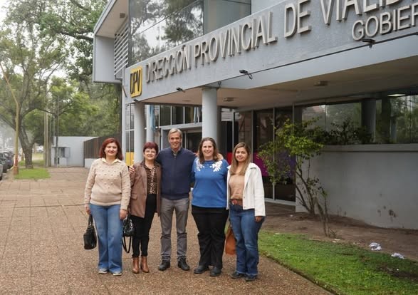 Visita a la Dirección Provincial de Vialidad: Avanzan las gestiones para la iluminación en el nuevo acceso.