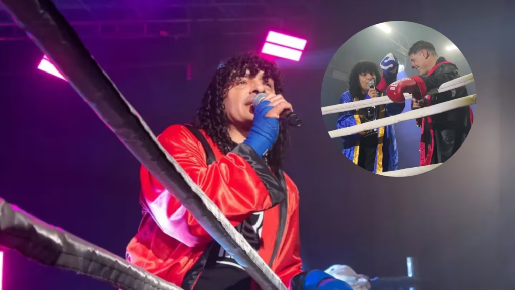 El divertido momento del Turco Oliva con una fan&aacute;tica en su show junto a Marcos Bainotti.