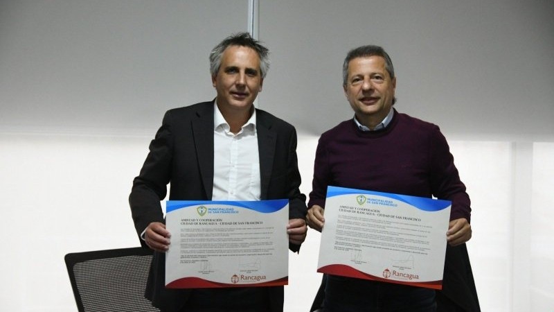 Hermanamiento con Chile: San Francisco y Rancagua ratificaron su compromiso de colaboraci&oacute;n conjunta.