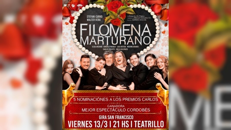 Filomena Marturano encabeza la programaci&oacute;n de El Teatrillo.