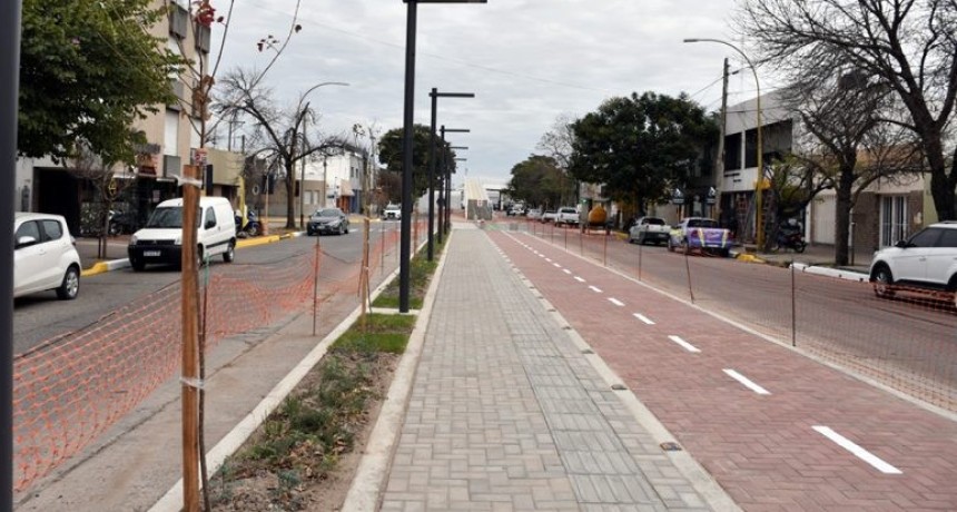 San Francisco se prepara para inaugurar la revalorizaci&oacute;n del Bv. 9 de Julio, senda peatonal y bicisenda en altura