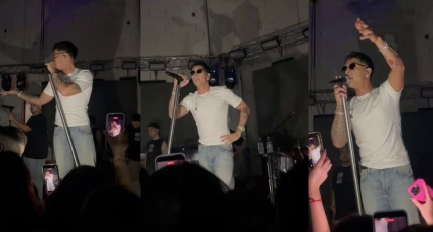 Fer Olmedo se enoj&oacute; por un corte de luz en pleno baile y pidi&oacute; disculpas a su p&uacute;blico: &rdquo;Me siento avergonzado