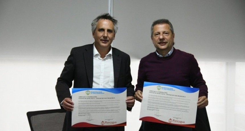 Hermanamiento con Chile: San Francisco y Rancagua ratificaron su compromiso de colaboraci&oacute;n conjunta.