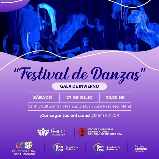 La Escuela Municipal de Danzas Árabes junto a la Academia FEM realizarán las “Galas de invierno 2024
