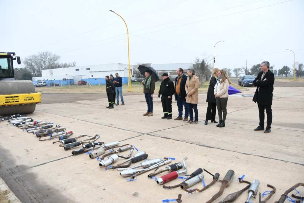 Se inutilizaron 248 caños de escape antirreglamentarios