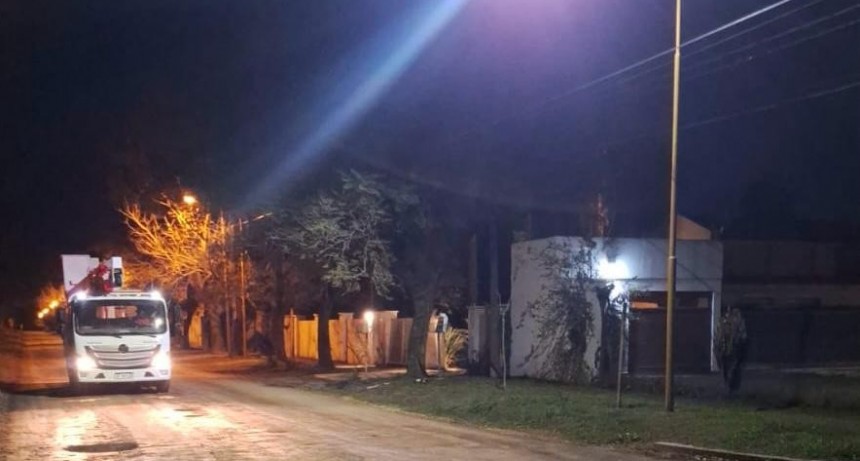 El municipio inicia recambio de luminarias en Barrio El Prado