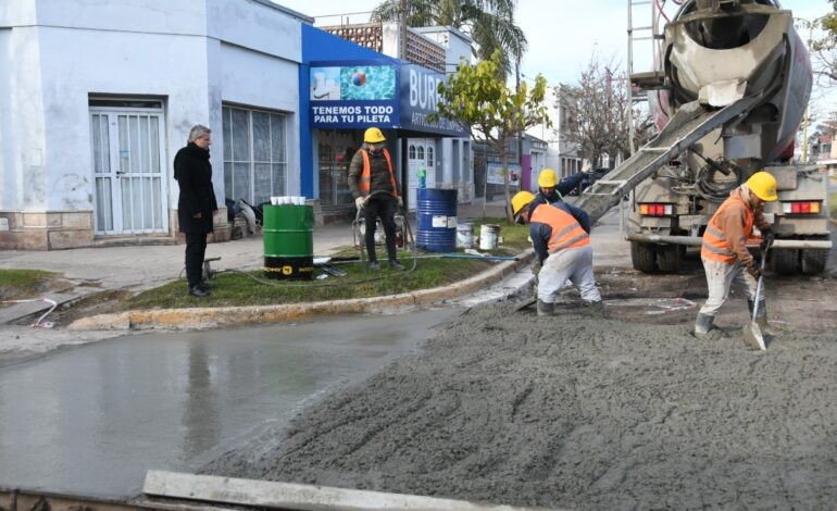 Avanza la etapa final del Plan Integral de Arreglo de Calles sobre Av. Libertador Norte.