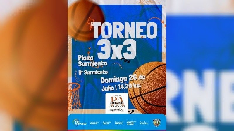 La Plaza Sarmiento recibir&aacute; un nuevo torneo de basquet 3x3.