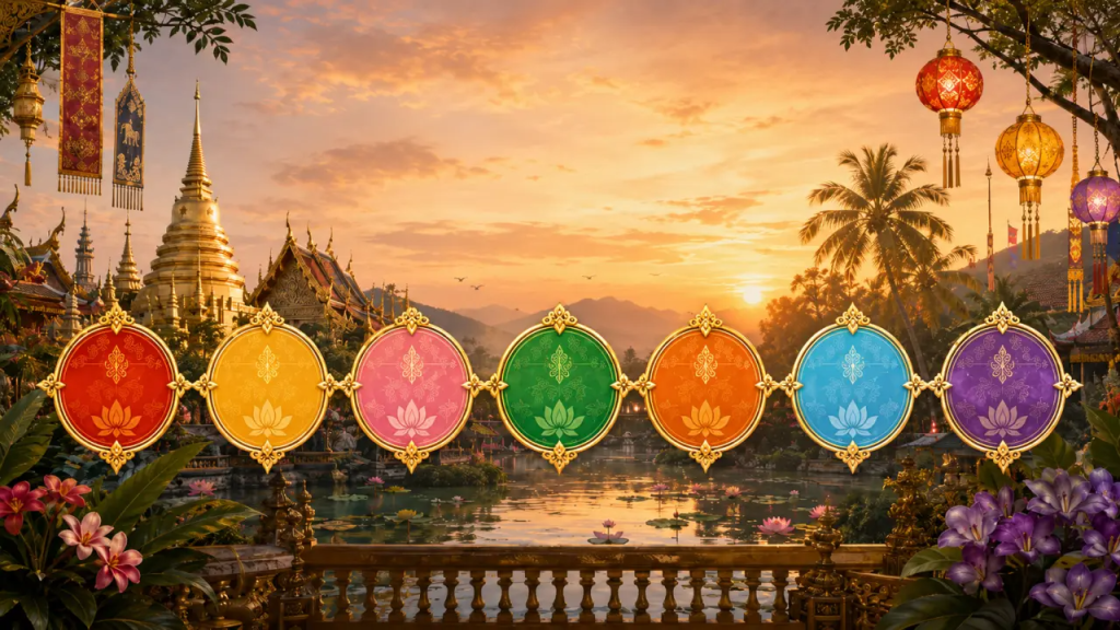 &iquest;Sab&iacute;as que en Tailandia existe la tradici&oacute;n de asociar cada d&iacute;a de la semana a un color?.