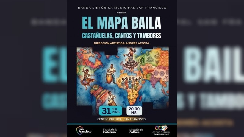 &ldquo;El mapa baila&rdquo;: un concierto de la BSM que invita a recorrer culturas a trav&eacute;s de la m&uacute;sica.