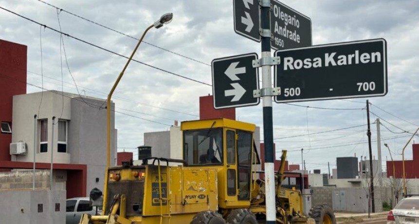La Municipalidad sostiene el plan permanente de mantenimiento de calles de tierra.