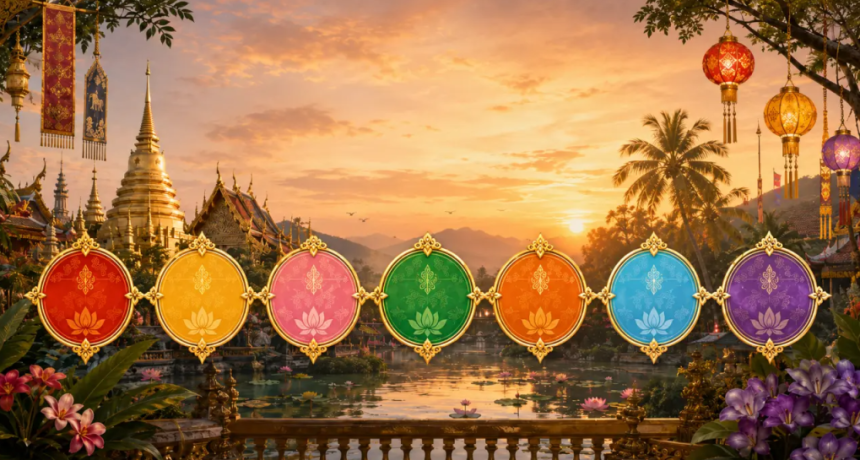 &iquest;Sab&iacute;as que en Tailandia existe la tradici&oacute;n de asociar cada d&iacute;a de la semana a un color?.