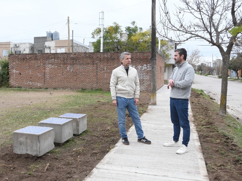 Bernarte supervis&oacute; la etapa final de las obras en Plaza del Encuentro.