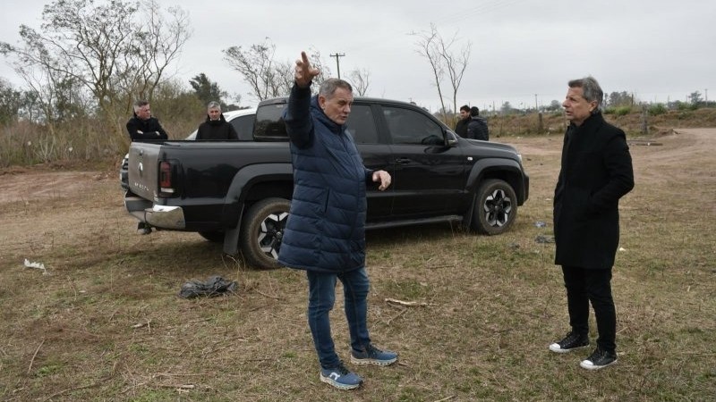 Junto a los organizadores, Bernarte recorri&oacute; el tramo que se prepara para recibir al Rally Argentino en San Francisco.