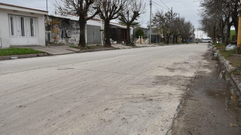 Ya se ejecut&oacute; m&aacute;s de un tercio de la pavimentaci&oacute;n del casco hist&oacute;rico de barrio Parque.