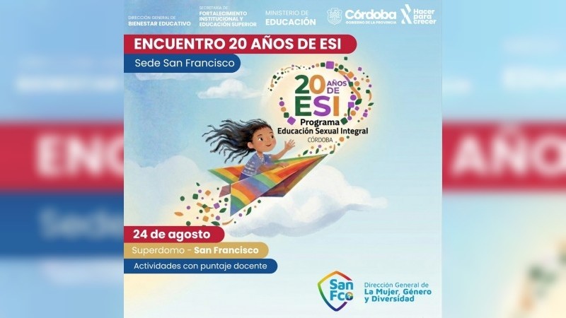 San Francisco es sede del encuentro por los 20 a&ntilde;os de la Educaci&oacute;n Sexual Integral.