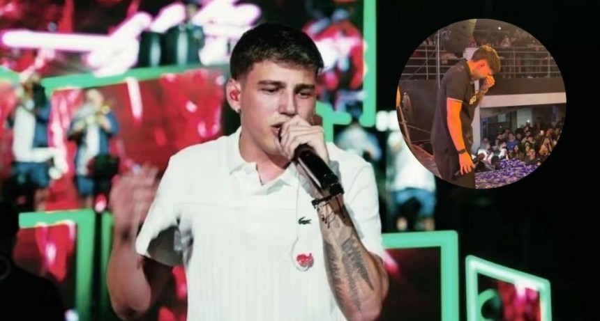 Fran Herrera no pudo contener las l&aacute;grimas al escuchar al p&uacute;blico cantar &ldquo;Qui&eacute;n te dijo