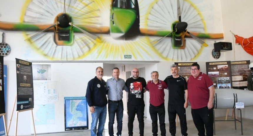 El Museo y Sede Héroes de Malvinas inauguró un mural en homenaje al avión Pucará