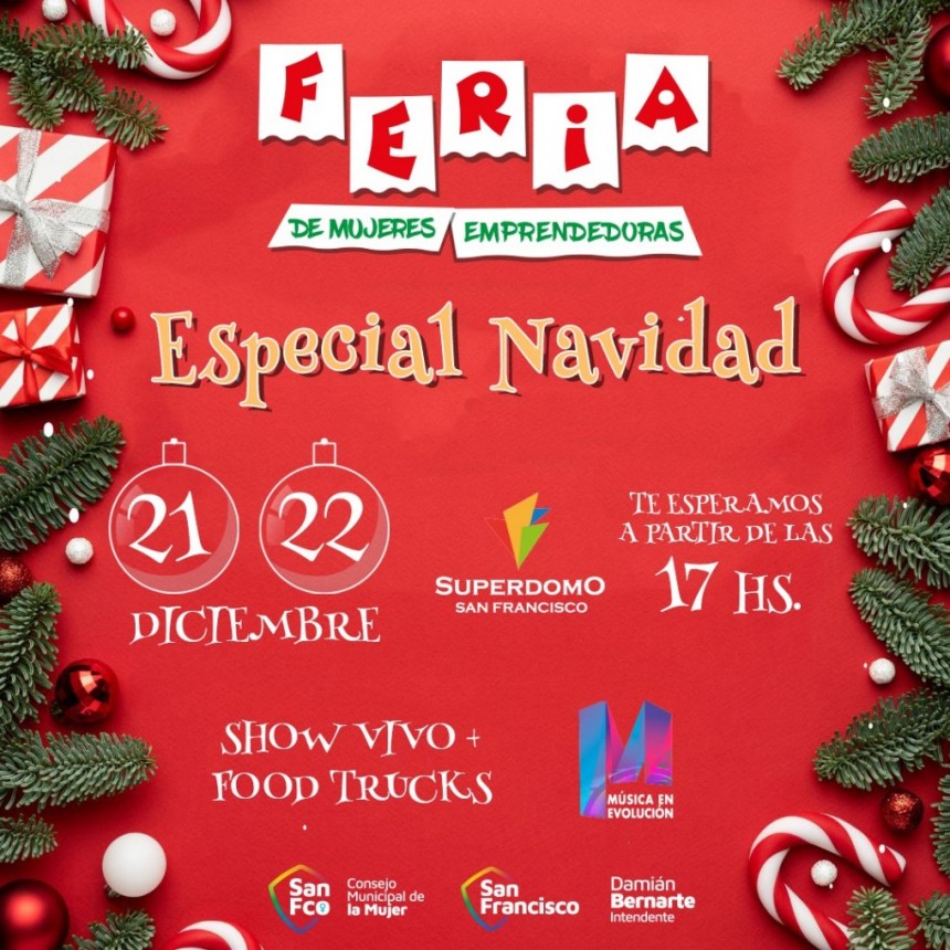 Se viene la Feria de Mujeres Emprendedoras: Especial Navidad