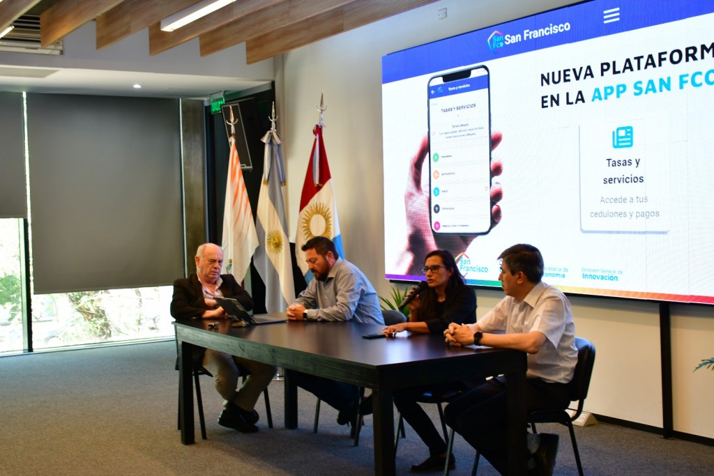 Presentaron una nueva función de la App San Francisco para el pago de tasas y servicios